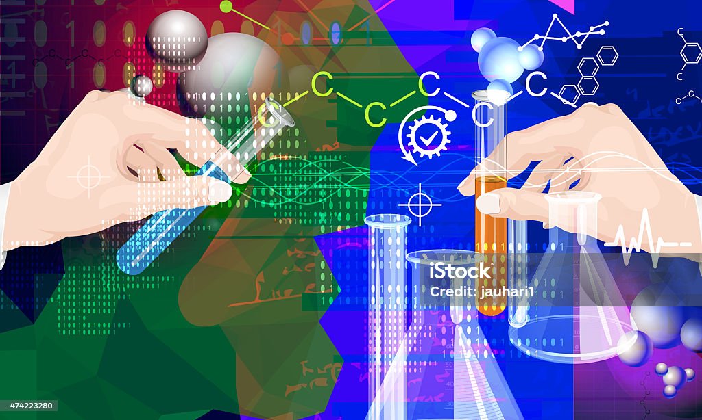 Science Activity Background Science Experiments Abstract Background Stock Illustration - Download ...