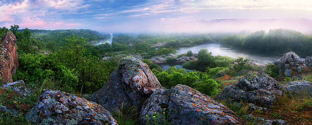 istock Panorama of the mountain river 474226522