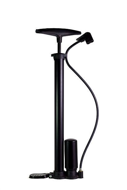 istock Bicycle tire inflator air pump 474226868