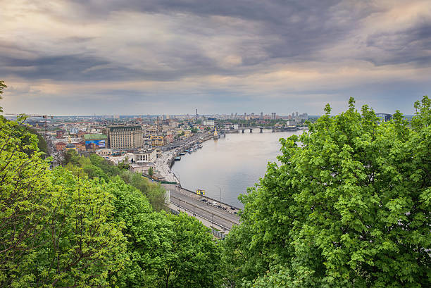 istock evening sky on the dneeper river in kiev city 474233694