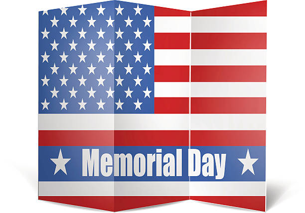 istock Flag of America to memorial day vector illustration 474234690