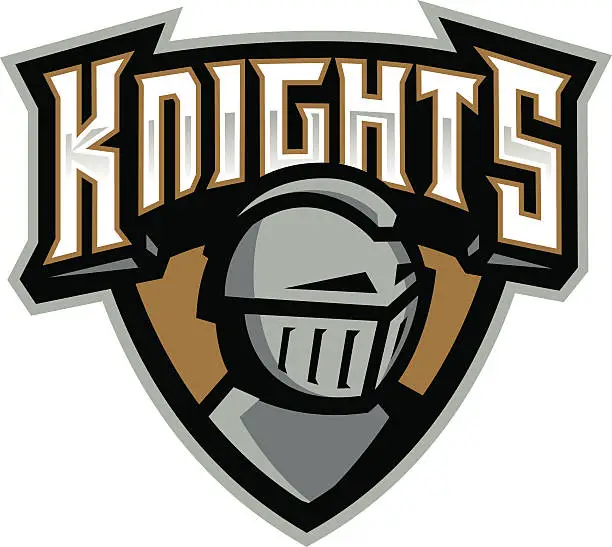 Vector illustration of Knights Shield