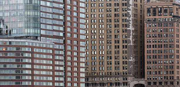 Wall and windows. stock photo