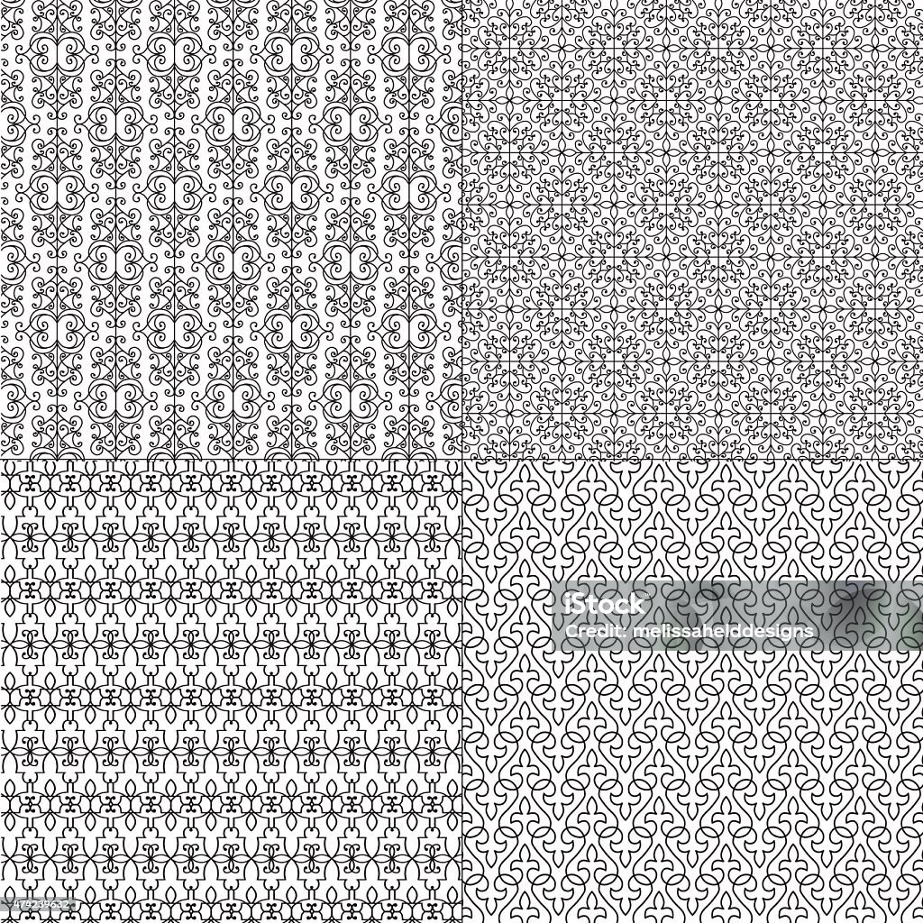 Acier Pattern Wrought Iron Patterns Stock Illustration - Download Image Now - 2015 ...
