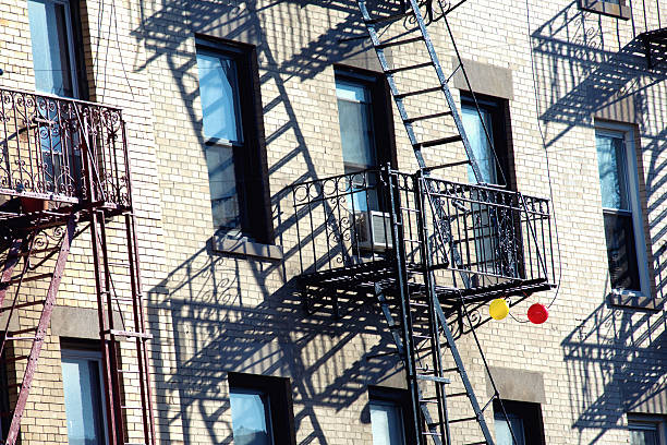 istock Firesteps and balloons on the balcony. 474242898