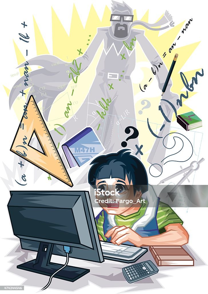 Overstimulating Math Math Overwork Stock Illustration - Download Image Now - Stalker ...
