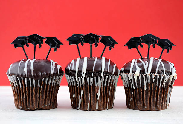 istock Happy Graduation Day party chocolate cupcakes 474249158