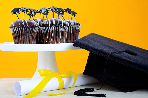 istock Happy Graduation Day party chocolate cupcakes 474249176
