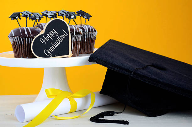 istock Happy Graduation Day party chocolate cupcakes 474249178
