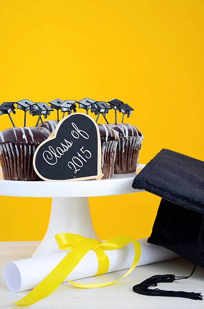 istock Happy Graduation Day party chocolate cupcakes 474249182
