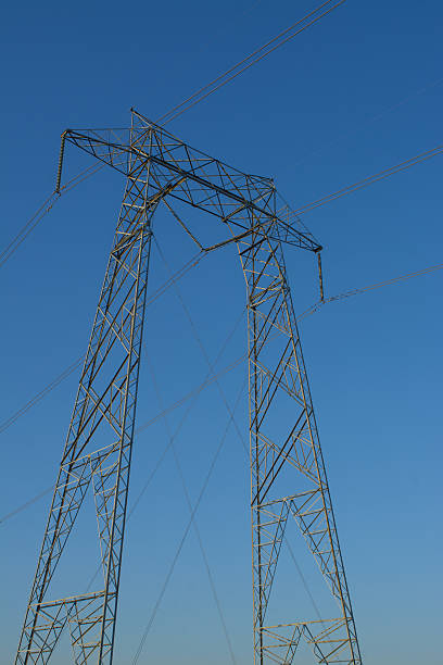 istock Tall Transmission Tower with Power Lines 474249242