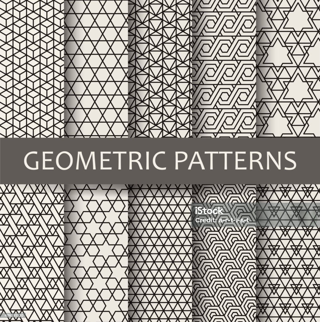 Geometric Patterns Stock Illustration - Download Image Now - Line Art ...