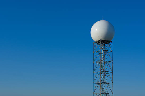 doppler 레이더 타워 - weather radar weather station science 뉴스 사진 이미지