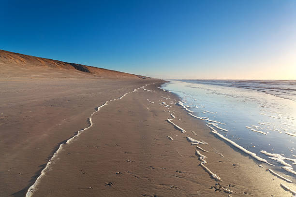 istock sand beach and North sea waves 474251606