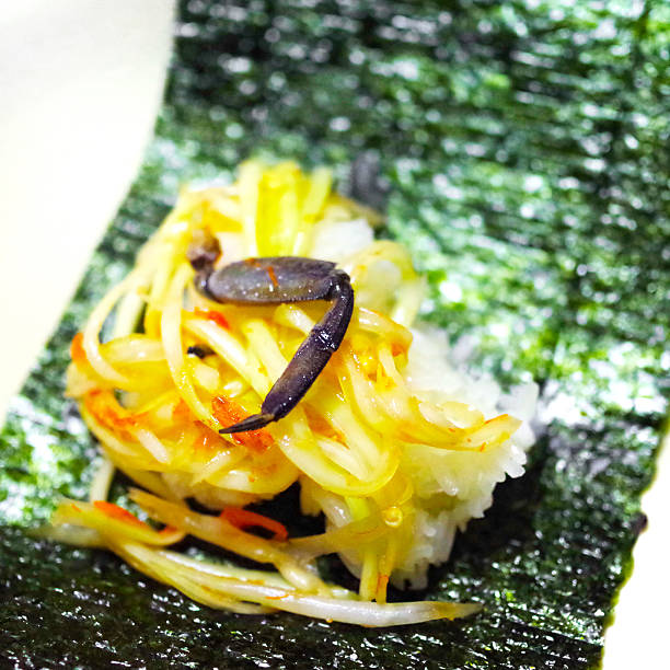 istock Papaya salad with salt crab and sticky rice 474252477