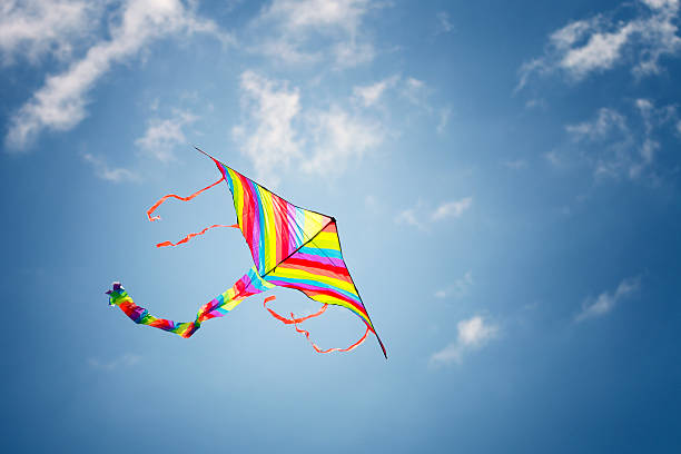 istock Colorful kite in the blue sky 474254508