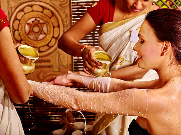 istock Woman having Ayurvedic spa treatment 474266294