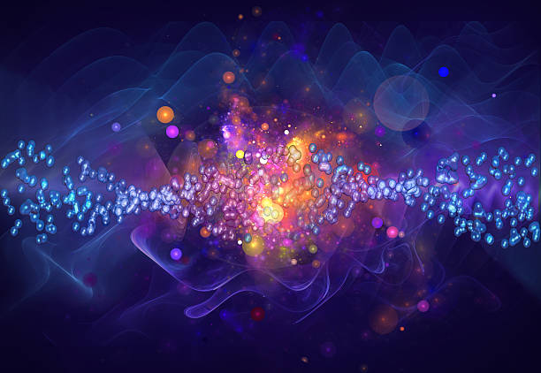 illustrazioni stock, clip art, cartoni animati e icone di tendenza di universo molecolare - dna helix helix model evolution