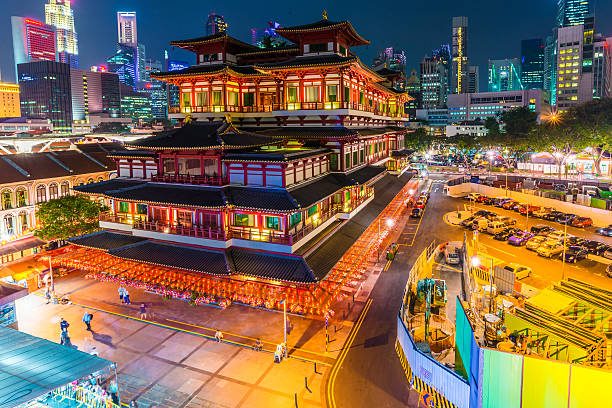 istock The Buddha Tooth Relic Temple at night 474267958