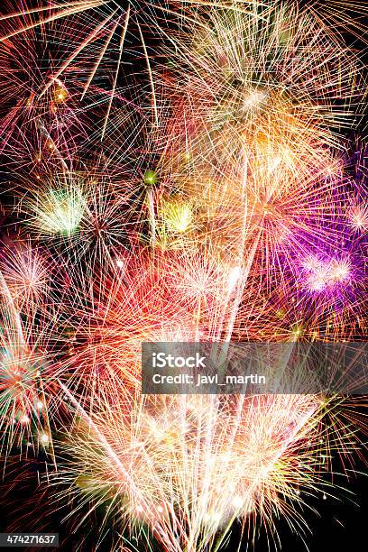 Feuerwerk Hintergrund Stockfoto und mehr Bilder von Abstrakt - Abstrakt, Bildhintergrund, Blau