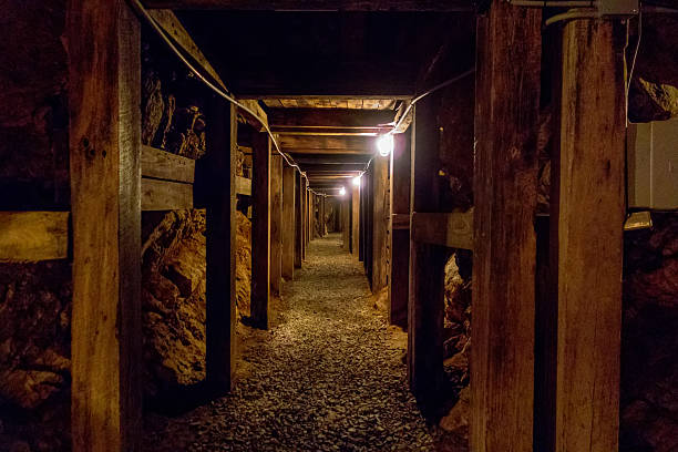 istock undergroung mine passage in the mountains 474272448