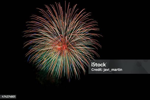 Isoliert Feuerwerk Stockfoto und mehr Bilder von Abstrakt - Abstrakt, Bildhintergrund, Blau