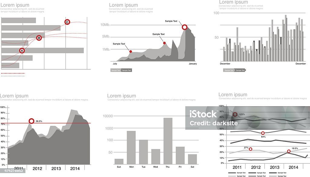 Graph Point Designs Graph Stock Illustration - Download Image Now - 2015, Abstract ...