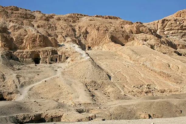 In the Valley of the Kings at Thebes in Egypt