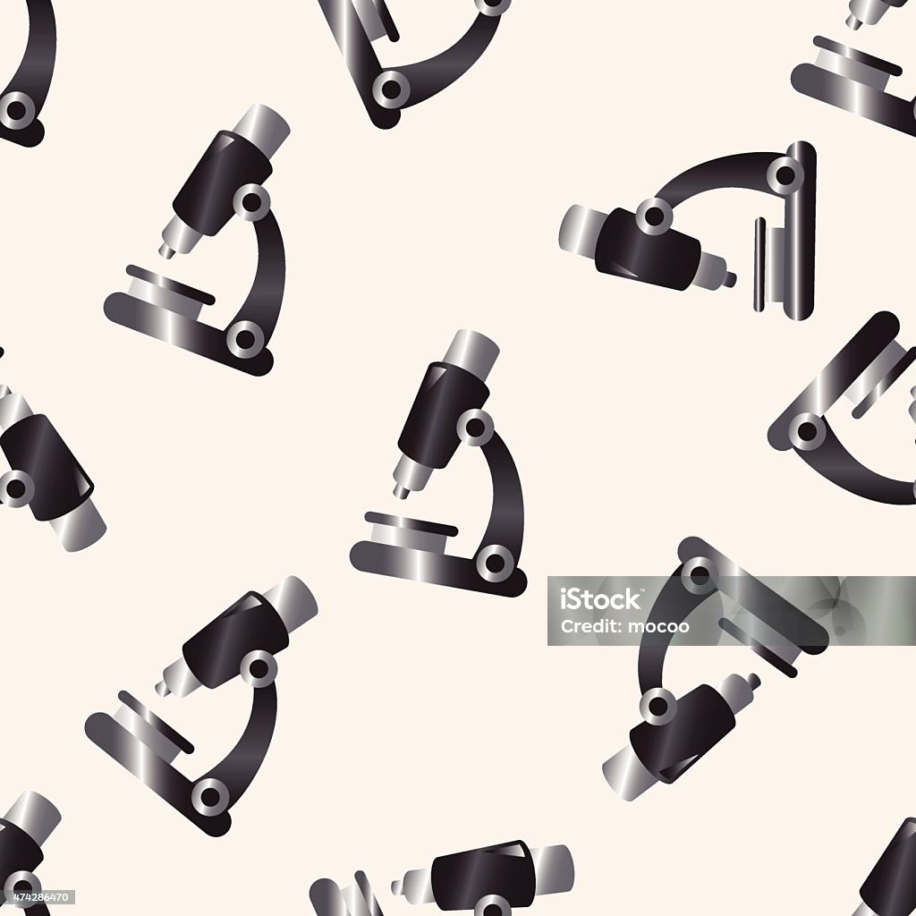 Microscope Pattern Cartoon Microscope Cartoon Seamless Pattern Background Stock Illustration ...