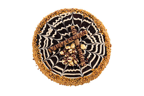 istock Tasty chocolate cake, isolated on a white background 474287110