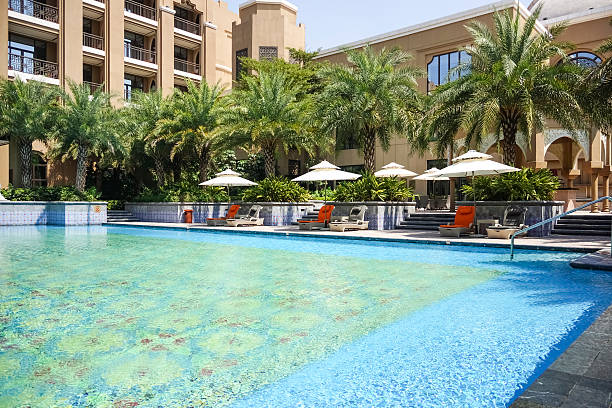 istock The hotel outdoor swimming pool 474289809