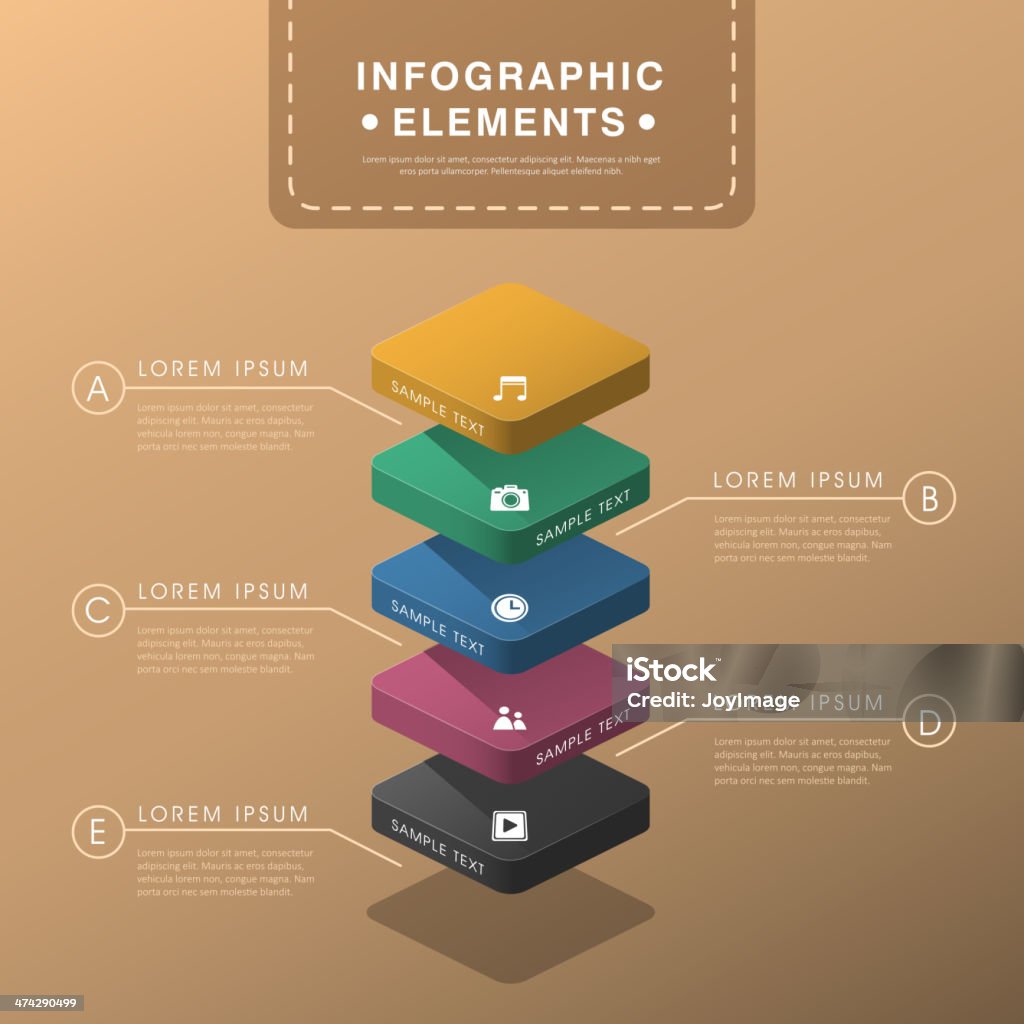 Layer Chart Visualization Abstract Layer Chart Infographics Stock Illustration - Download Image ...