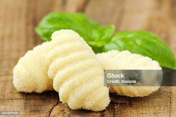 Potato Gnocchi Stock Photo - Download Image Now - Basil, Cheese, Cultures