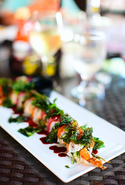 istock Japanese cuisine sushi rolls 474298758
