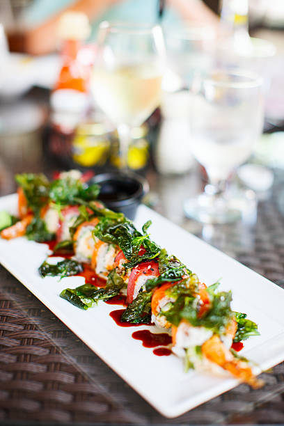 istock Japanese cuisine sushi rolls 474298772