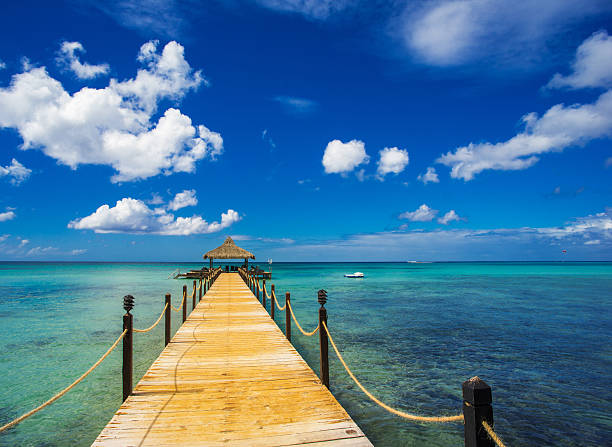 istock Pier in a Caribbean Beach 474299094