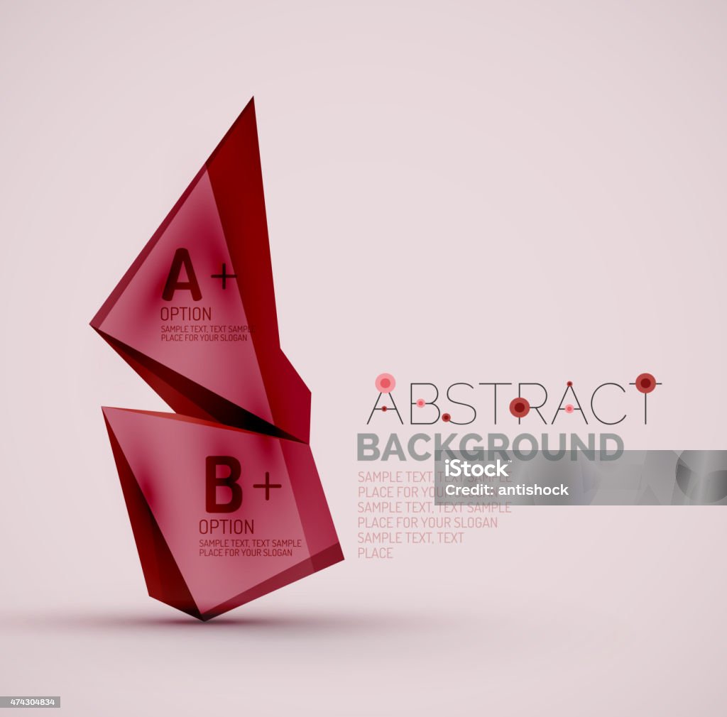 Abstract Shape Writing Geometric Shapes With Sample Text Abstract Template Stock Illustration ...