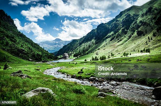 Diga Di Distruzione Gleno Paesaggio Di Montagna Orobie Bergamasche - Fotografie stock e altre immagini di Argine