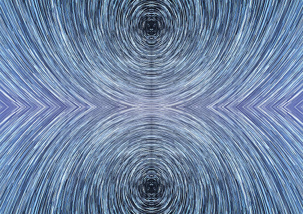 rastro de estrella compuesto - star trail clear sky tranquil scene circle fotografías e imágenes de stock