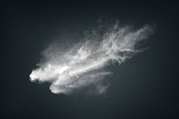 istock Abstract design of white powder cloud 474313734