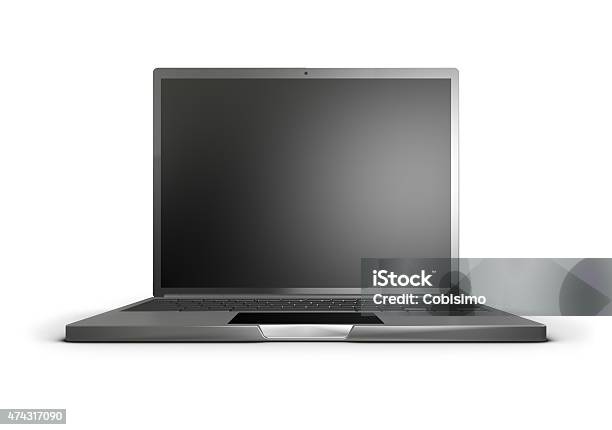 Laptop Stock Photo - Download Image Now - 2015, Black Color, Blank