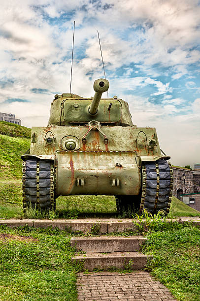 WWII M4 Sherman Tank at La Citadelle in Quebec City, Quebec, Canada