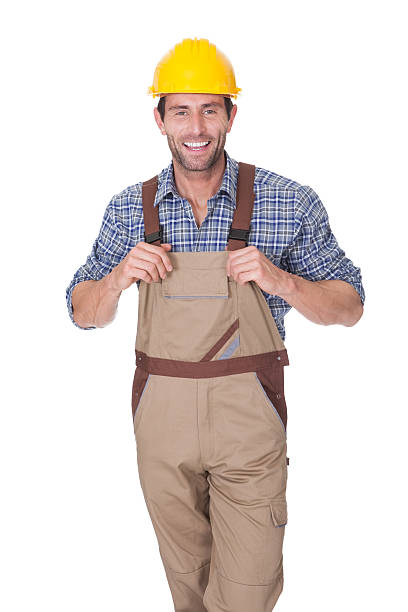 istock Portrait of happy construction worker 474320226