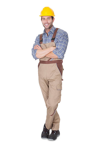 istock Portrait of happy construction worker 474320808