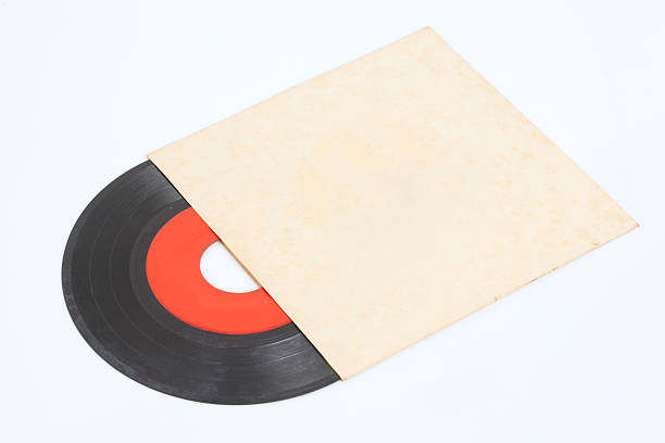 istock Old vinyl record in a paper case 474324249