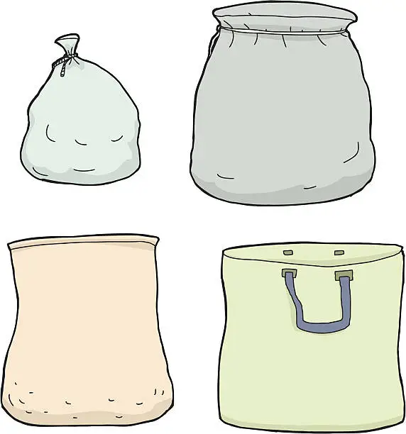 Vector illustration of Isolated Bags