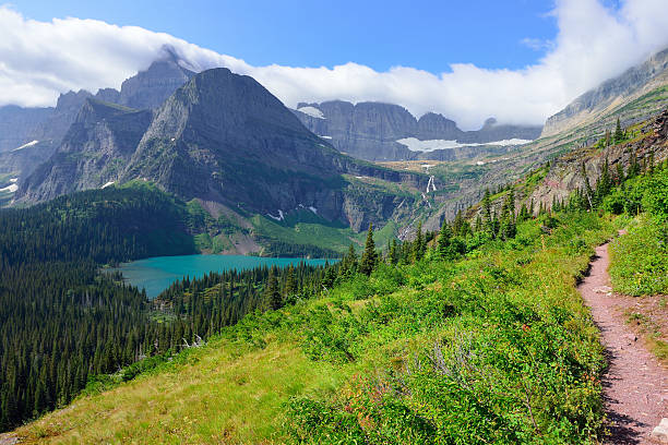istock trail to Grinnell Glacier in Glacier National Park 474325014