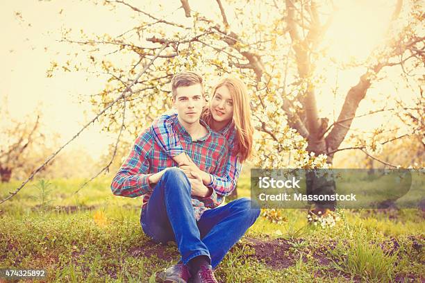 Young Teen Couple Kissing Stock Photo - Download Image Now - 2015, Adult, Beautiful People