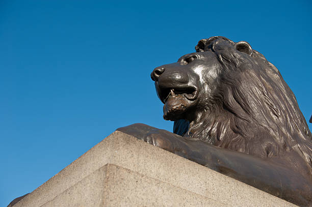 istock Lion Statue, Trafalgar Square, London 474328970
