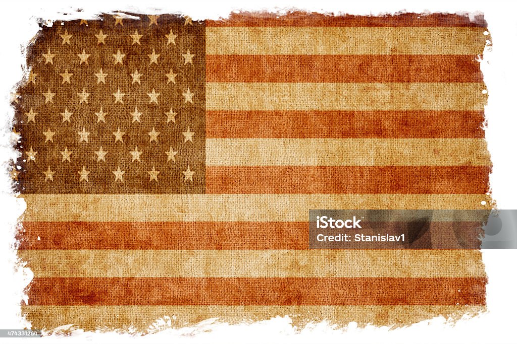 Grunge USA flag 2015 Stock Photo